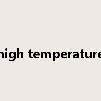 high temperature是什么意思