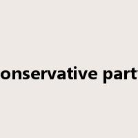 conservative party是什么意思