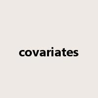 covariates是什么意思