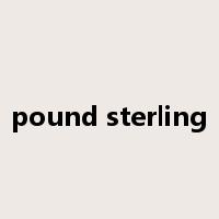 pound sterling是什么意思