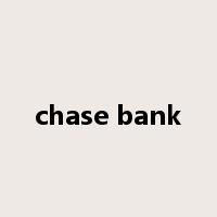 chase bank是什么意思