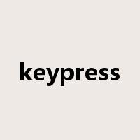 keypress是什么意思