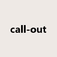 call-out是什么意思