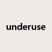 underuse是什么意思
