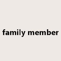 family member是什么意思