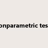 nonparametric tests是什么意思