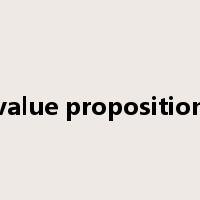 value proposition是什么意思