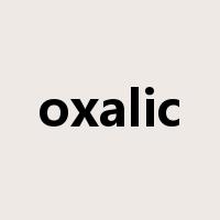oxalic是什么意思