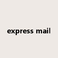 express mail是什么意思