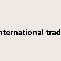 international trade是什么意思