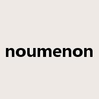 noumenon是什么意思