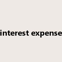 interest expense是什么意思