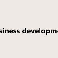 business development是什么意思