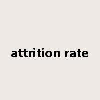 attrition rate是什么意思
