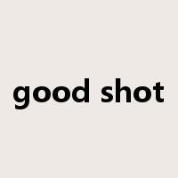 good shot是什么意思