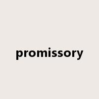 promissory是什么意思