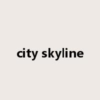 city skyline是什么意思