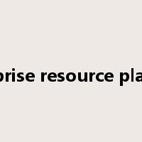 enterprise resource planning是什么意思