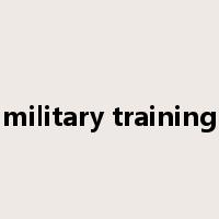 military training是什么意思