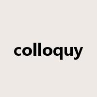 colloquy是什么意思