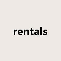 rentals是什么意思