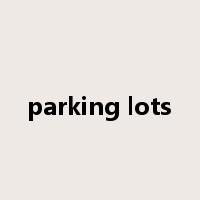 parking lots是什么意思