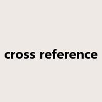 cross reference是什么意思