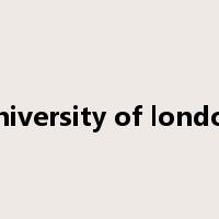 university of london是什么意思