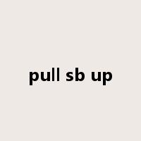 pull sb up是什么意思