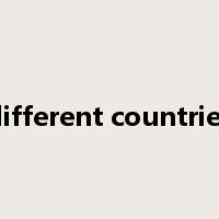 different countries是什么意思