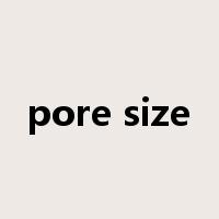 pore size是什么意思