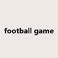 football game是什么意思