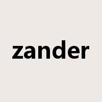 zander是什么意思