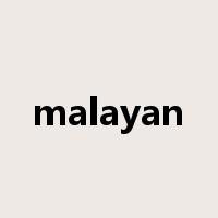 malayan是什么意思
