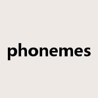 phonemes是什么意思