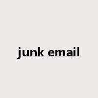 junk email是什么意思