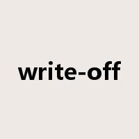 write-off是什么意思