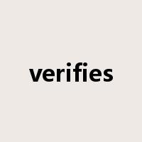 verifies是什么意思