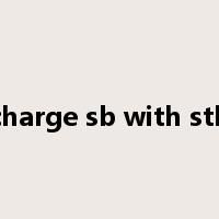 charge sb with sth是什么意思