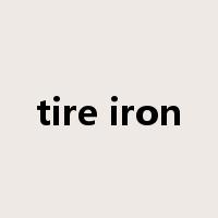 tire iron是什么意思