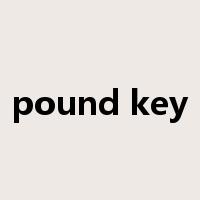 pound key是什么意思