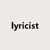 lyricist是什么意思