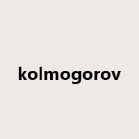 kolmogorov是什么意思