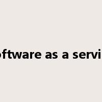 software as a service是什么意思