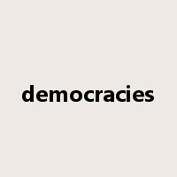 democracies是什么意思