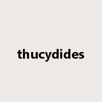 thucydides是什么意思