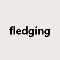 fledging是什么意思