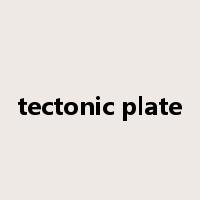 tectonic plate是什么意思