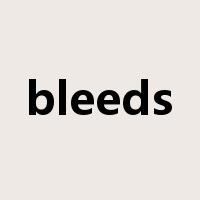 bleeds是什么意思