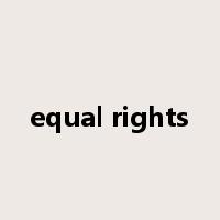 equal rights是什么意思